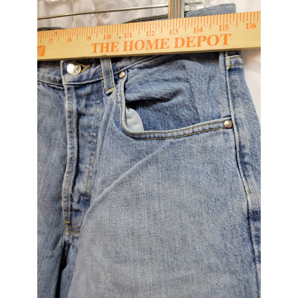 Dr. Martens AirWair Vintage Straight Leg Jeans Light Blue Denim Button Fly 1614 - Picture 3 of 9
